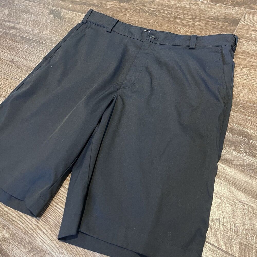 Nike Golf Shorts Tour Performance Mens Size 34 Black Dri-Fit Logo 11"